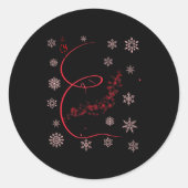 The Nutcracker Ballet And Clara Christmas Holiday Ronde Sticker (Voorkant)