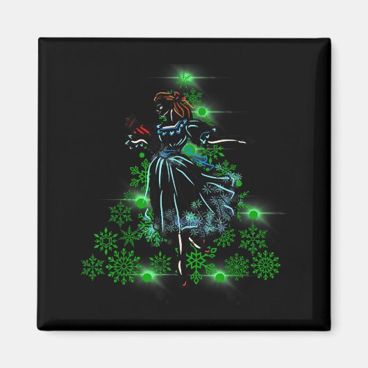 The Nutcracker Ballet And Clara Marie Christmas Tr Magneet (Voorkant)