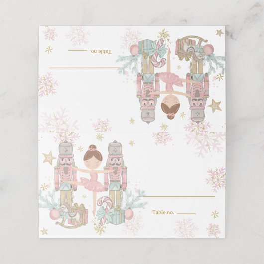 The Nutcracker Christmas Ballet Brunette Pink Tutu (Buitenkant ongevouwen)