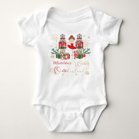 The Nutcracker Christmas Ballet Winter Onederland  Romper (Voorkant)