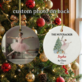 The Nutcracker Custom Name & Photo Ballet Keepsake Keramisch Ornament