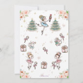 The Nutcracker kerstballet Birthday Party Bedankkaart (Achterkant)