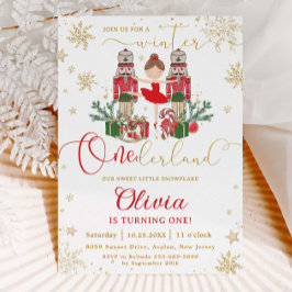 The Nutcracker Winter Onederland 1st Birthday Red Kaart