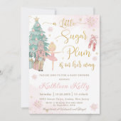 The Nutcracker Winter Wonderland Girl Baby Shower Kaart (Voorkant)