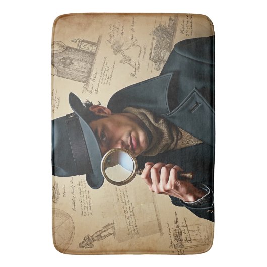 The Observant Detective Badmat (Voorkant Verticaal)