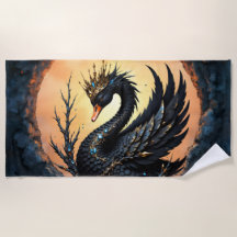 The Obsidian Swan of Moonlit Grace. In the twiligh