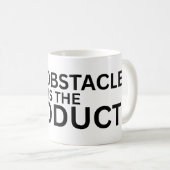 The Obstacle Is The Product Minimalist Coffee Mug (Devant droit)
