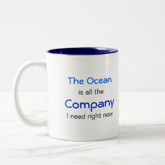 The Ocean is Company Tweekleurige Koffiemok