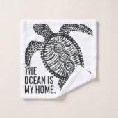 The Ocean Is My Home (facebook, insta, twitter, ti (Gant de toilette)