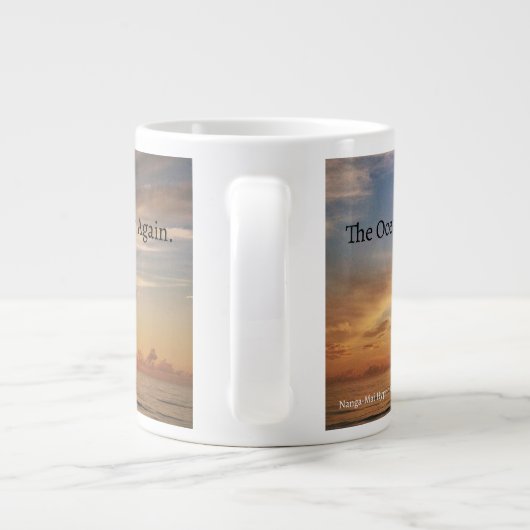 The Ocean Remembers Me Mug Extra Grote Beker (Achterkant)