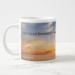 The Ocean Remembers Me Mug Extra Grote Beker