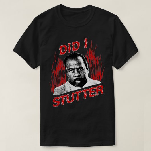 The Office Did I Stutter Flames  T-shirt (Design voorkant)