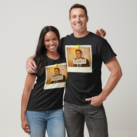 The Office - Michael Scott Funny Thief Photo - Gra T-shirt (Unisex)