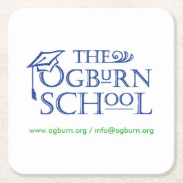 The Ogburn School - Coasters Vierkante Kartonnen Onderzetter