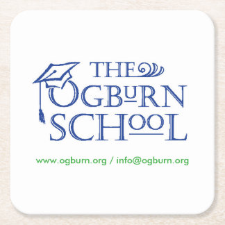 The Ogburn School - Coasters Vierkante Kartonnen Onderzetter