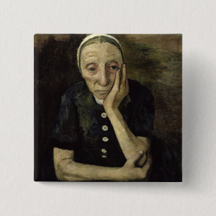 The Old Farmer, 1903 Vierkante Button 5,1 Cm