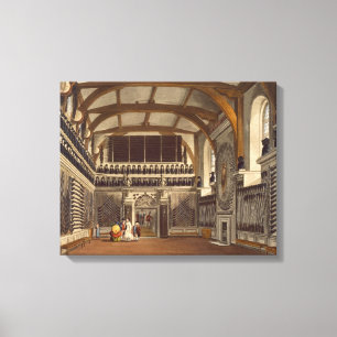 The Old Guard Chamber, The Round Tower, Windsor Ca Canvas Afdruk