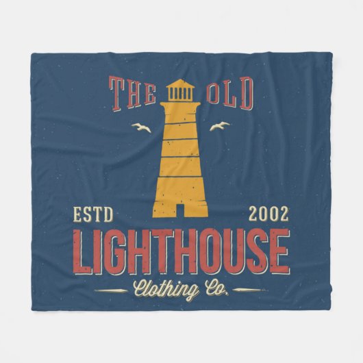 The Old Lighthouse Clothing Co. Fleece Deken (Voorkant (Horizontaal))