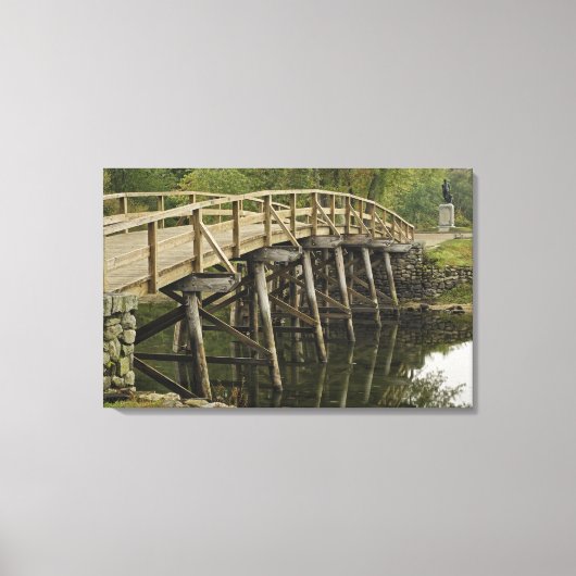 The Old North Bridge, Minute Man National Canvas Afdruk (Voorkant)