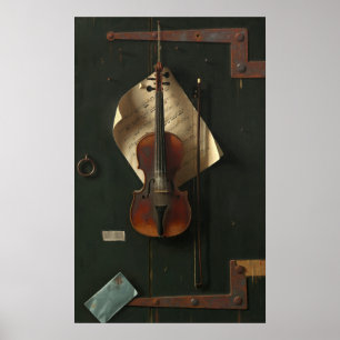 The Old Violin - William Harnett Fine Art Poster