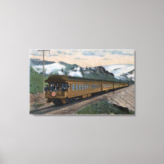 "The Olympian" Chicago, Milwaukee en St. Paul Canvas Afdruk (Voorkant)