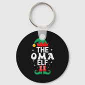 The Oma Elf Funny Christmas Matching Family Group Sleutelhanger (Voorkant)