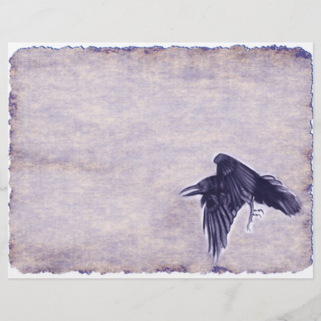 The Omen Raven Junk Journal-pagina (Voorkant)