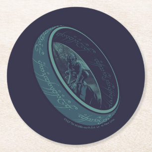 THE ONE RING™ GOLLUM™ Grafisch Ronde Kartonnen Onderzetter