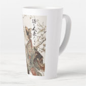 "The One Will Come" Japanese Cat Art Latte Mug (Angle droit)