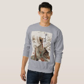 "The One Will Come" Japanese Cat Art Sweatshirt (Devant entier)