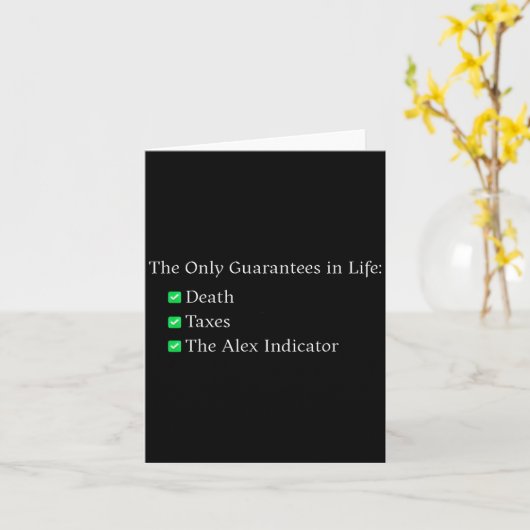 The Only S In Life Kaart (Gele Bloem)