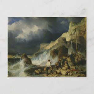 The Onslaught of the Smugglers, c.1837 Briefkaart