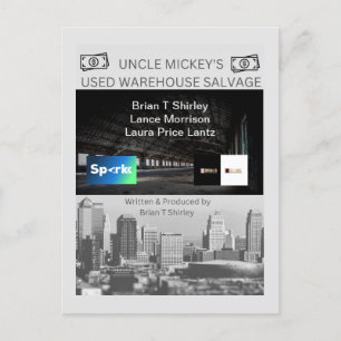 The "Oom Mickey's used Warehouse Salvage" Postc Briefkaart