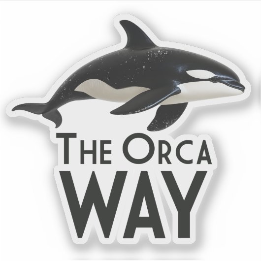 The Orca Way Sticker (Voorkant)