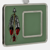 The Order of the Arrow Verzilverd Kader Ornament (Rechts)