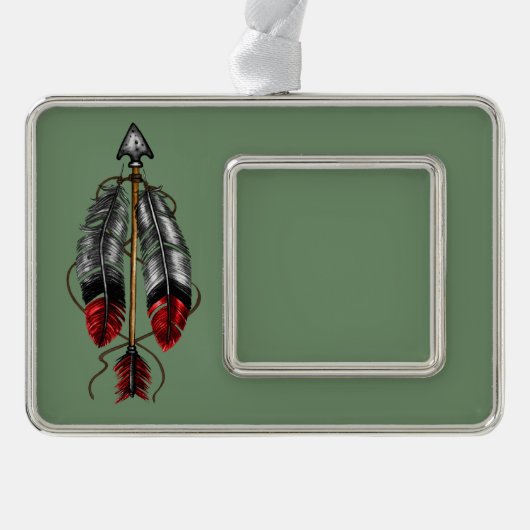 The Order of the Arrow Verzilverd Kader Ornament (Voorkant)