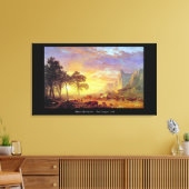The Oregon Trail - Albert Bierstadt Canvas Afdruk (Insitu (Woonkamer))