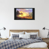 The Oregon Trail - Albert Bierstadt Canvas Afdruk (Insitu (Slaapkamer))
