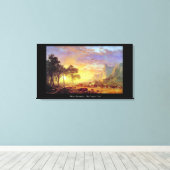 The Oregon Trail - Albert Bierstadt Canvas Afdruk (Insitu (Houten vloer))