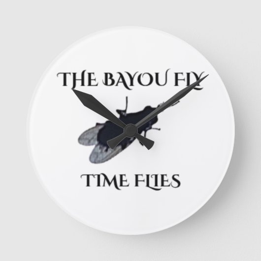 The Original Bayou Fly Time Flies Ronde Klok (Voorkant)