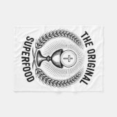 The Original Superfood Eucharist Catholic M Fleece Deken (Voorkant (Horizontaal))