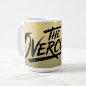 The Overcomer Bold Typography Koffiemok (Voorkant links)