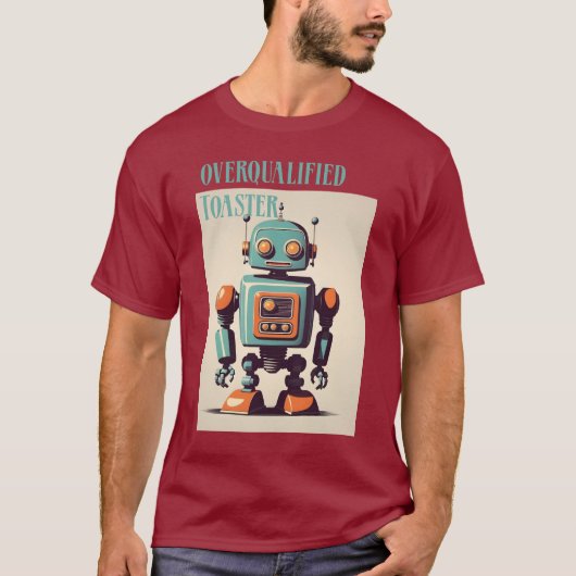 The Overqualified Toaster T-shirt (Voorkant)