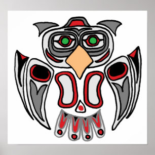 The Owl ,Haida Poster