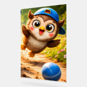 The owl playtime vibrant vertical nursery wall pos (Angle)