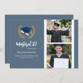 The Oxford Photo Afstuderen Flat Announcement Kaar Aankondiging (Voorkant / Achterkant)