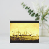 The Paddle Steamer, RMS "Britannia", 1840 Briefkaart (Staand voorkant)