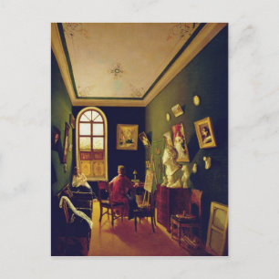 The Painter's Studio, 1843 Briefkaart