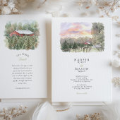 The Pallet Barn at Christmas Tree Lane Wedding Kaart