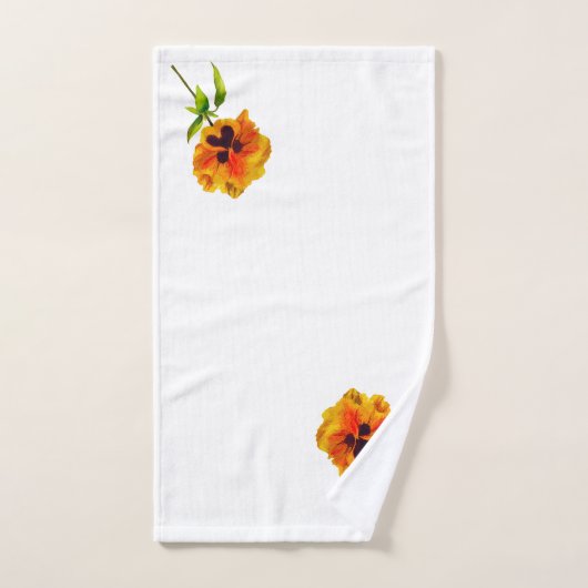 'The Pansy Party' op een badkamerhanddoekset (II) Bad Handdoek (Handdoek)